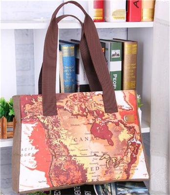 Washable kraft paper shopping bag
