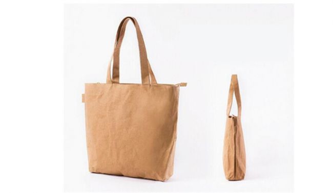 Washable kraft paper tote bag/shopping bag