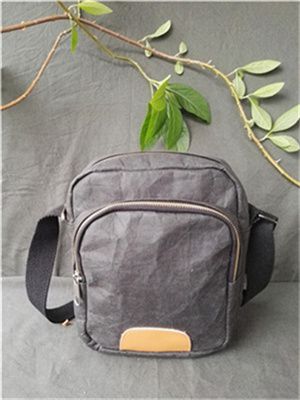 Washable kraft paper shoulder bag