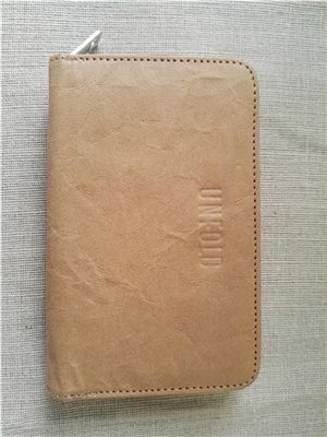 Washable kraft paper zipper bag, walletwashable kraft paper zipper bag MZK08206