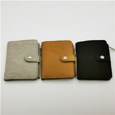 Washable kraft paper wallet, pursewashable kraft paper wallet MZK08204