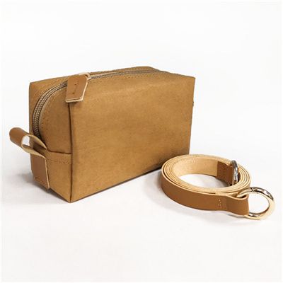 Washable kraft paper cosmetic bag MZK08312