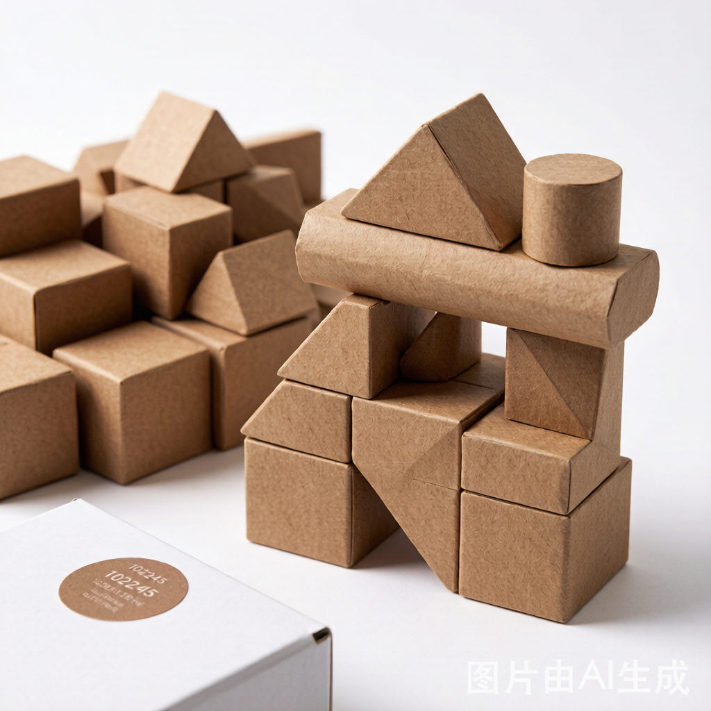Washable Kraft Paper Building Blocks Set