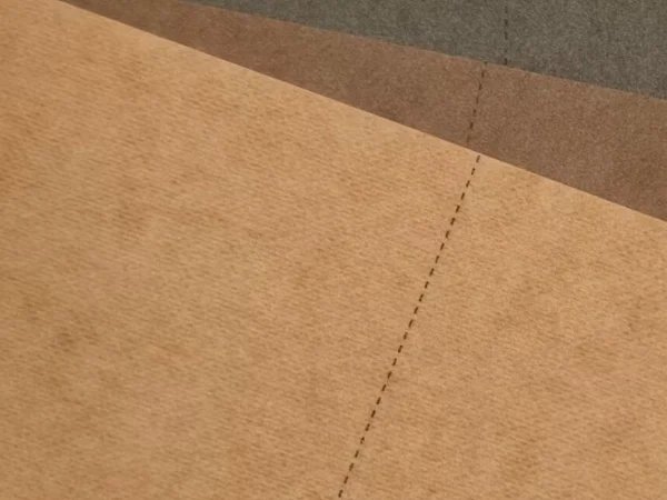 Crinkled washable kraft paper texture ready for recycling